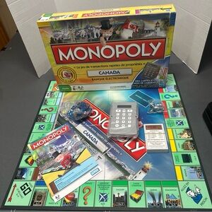 Jeu De Société Monopoly Electronique Canada TBE Complet Livraison Offerte !!!